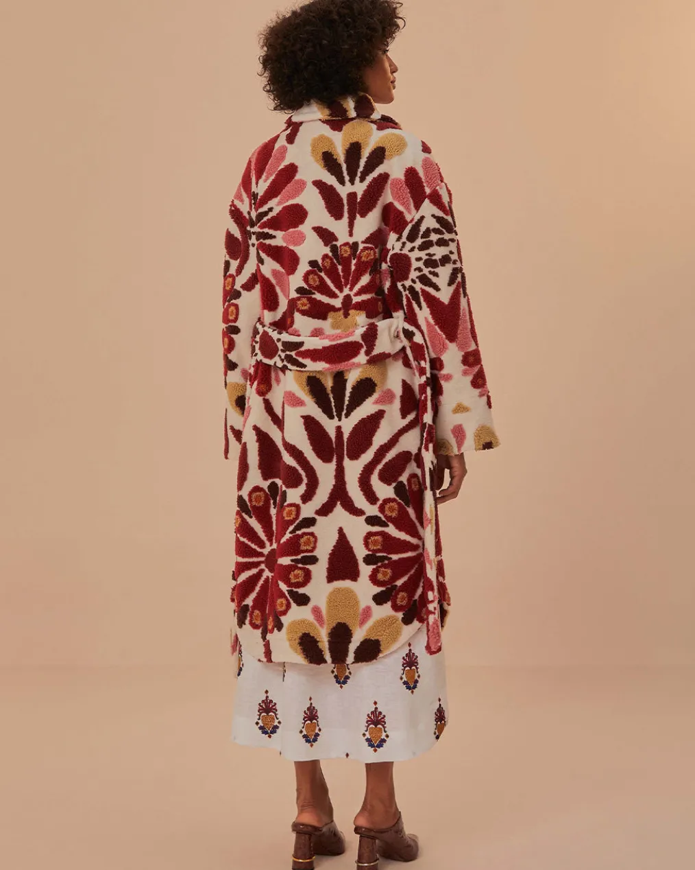 Ainika Flowers Fleece Coat