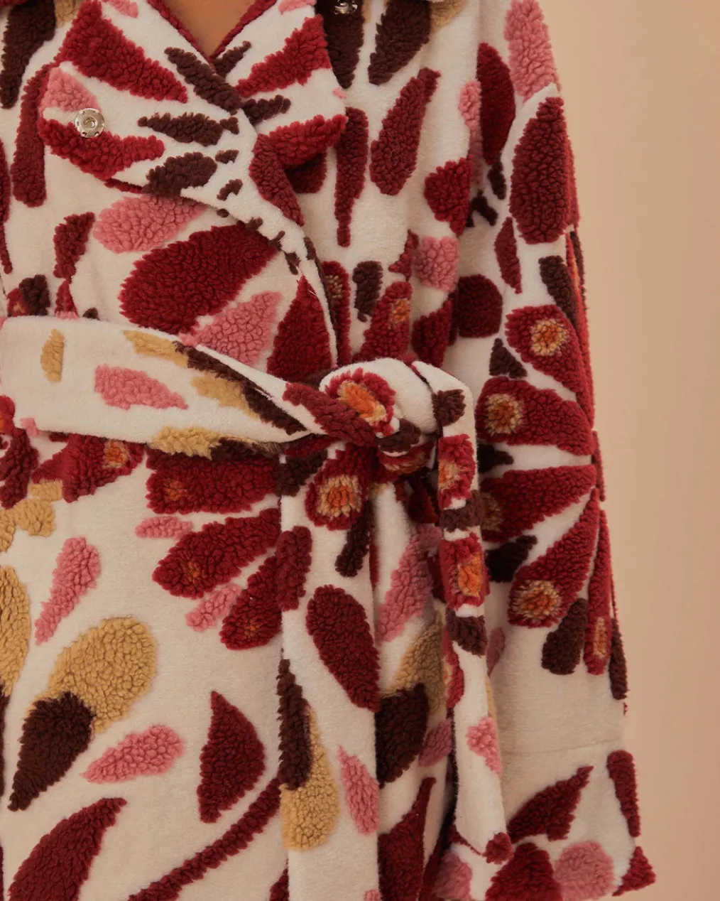 Ainika Flowers Fleece Coat