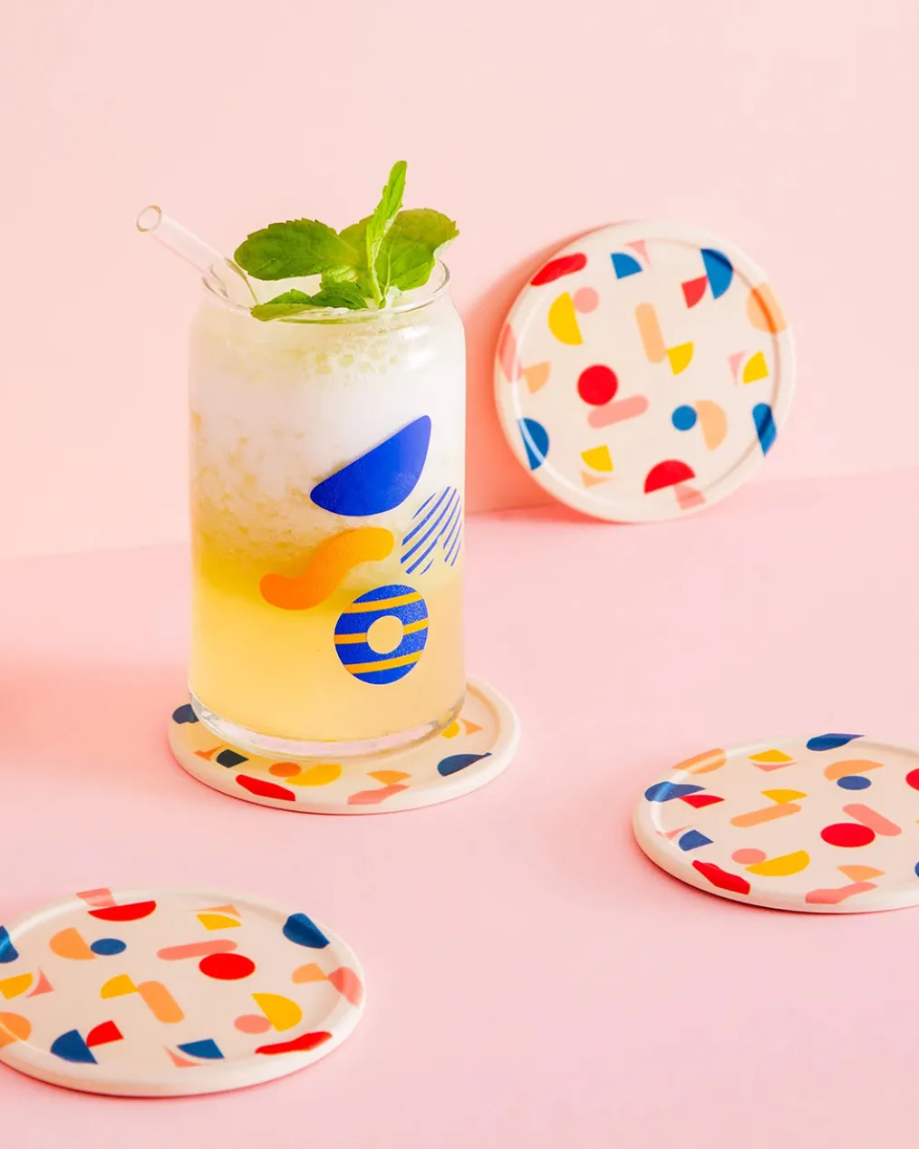 Bamboo Coaster Set - Chips