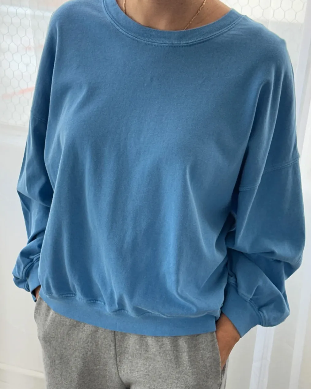 Cali Jersey Sweatshirt - Yacht Blue