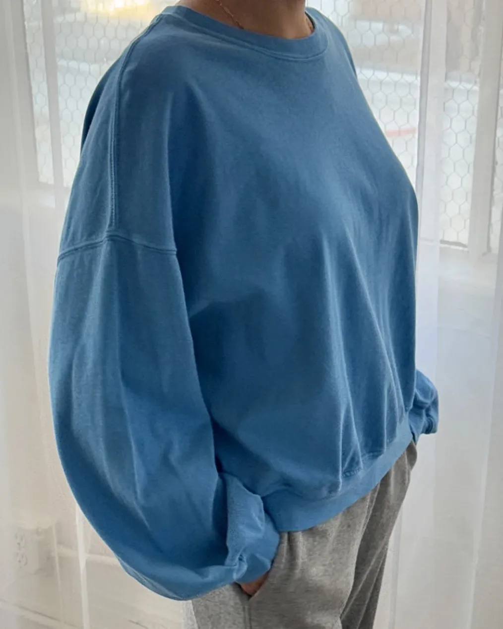 Cali Jersey Sweatshirt - Yacht Blue