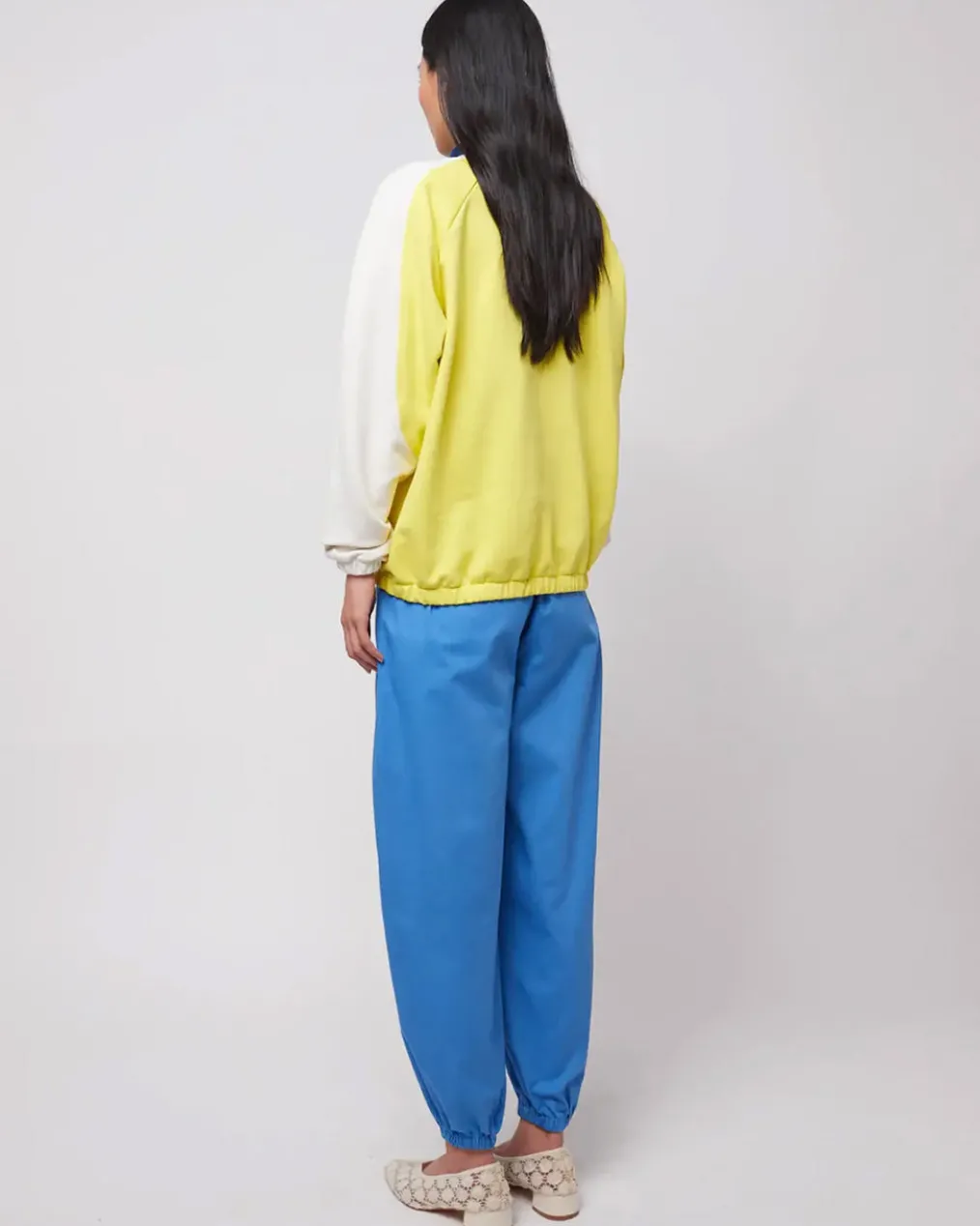 Color Block Zipper Sweatshirt