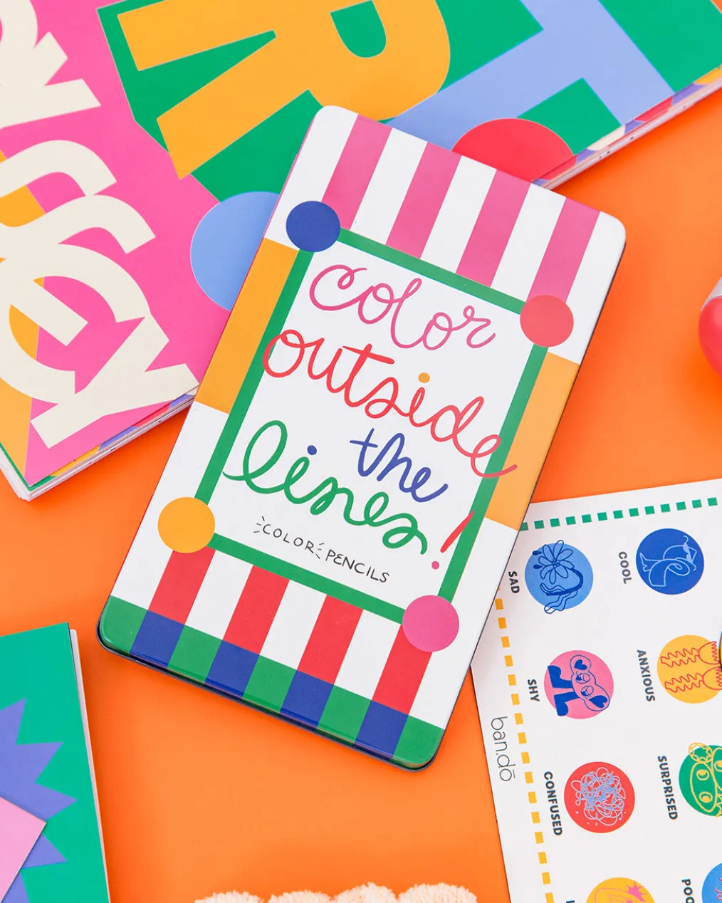 Color Outside the Lines Colored Pencils