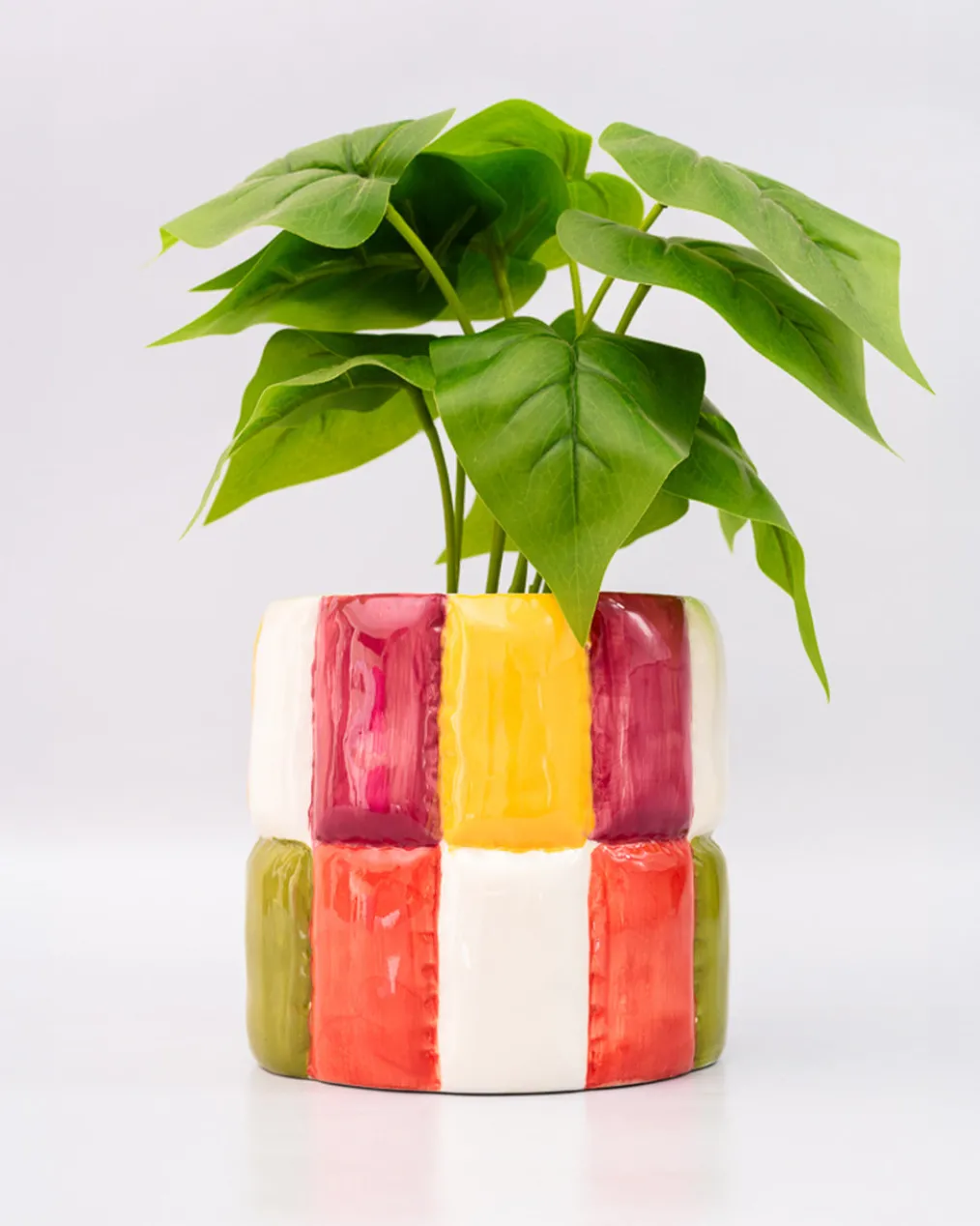 Colorblock Ceramic Planter