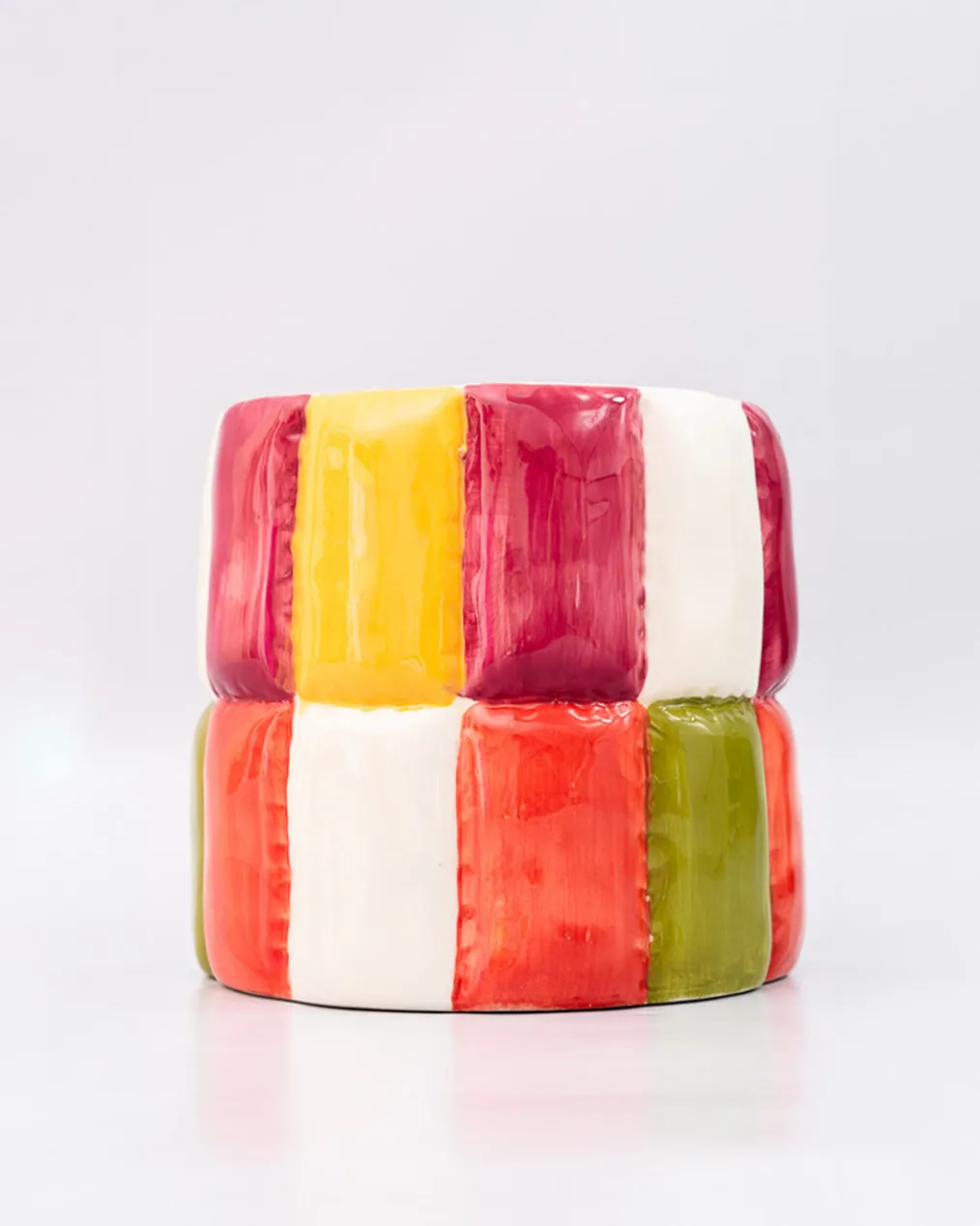 Colorblock Ceramic Planter