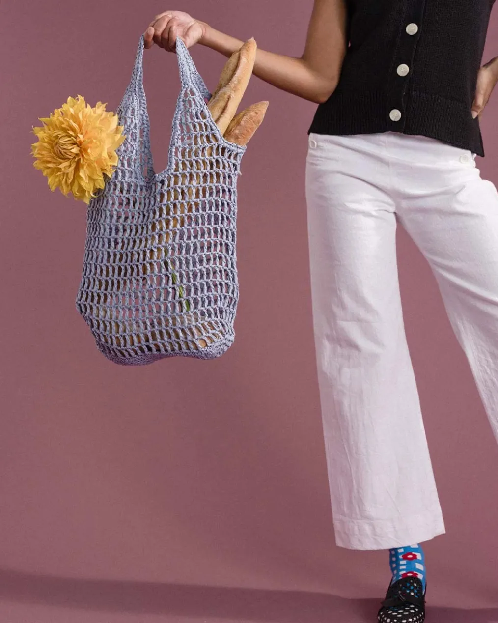 Crochet Bag - Fog
