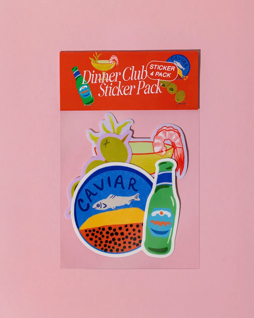 Dinner Club Sticker Pack - Set of 4
