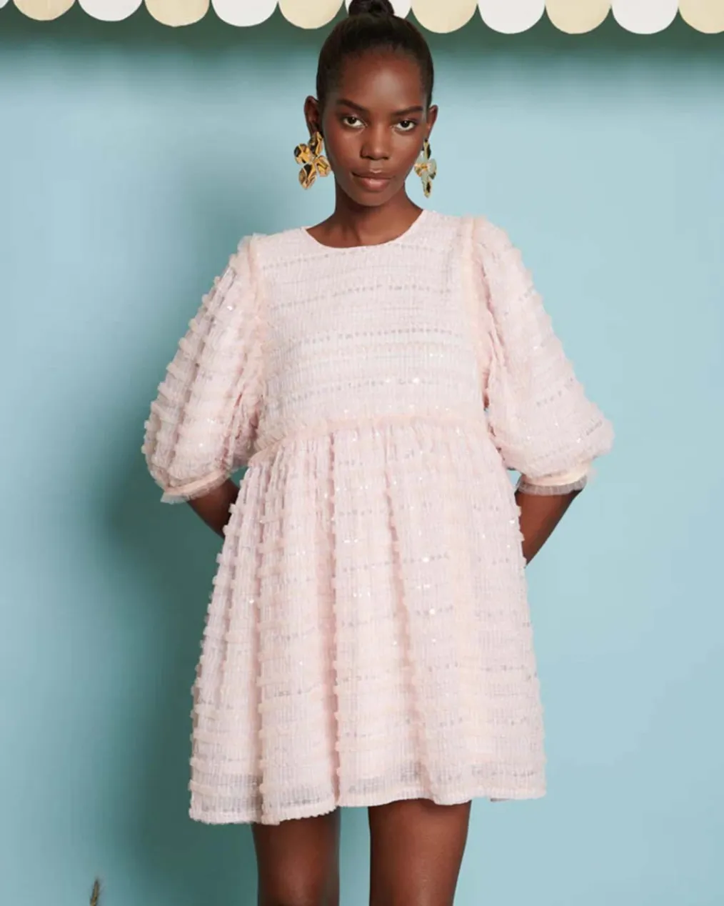 DREAM Rhubarb Sequin Mini Dress
