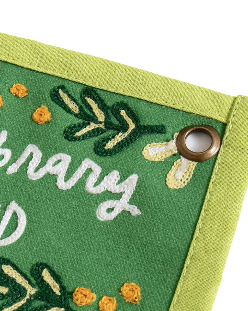 Garden and a Library Canvas Banner