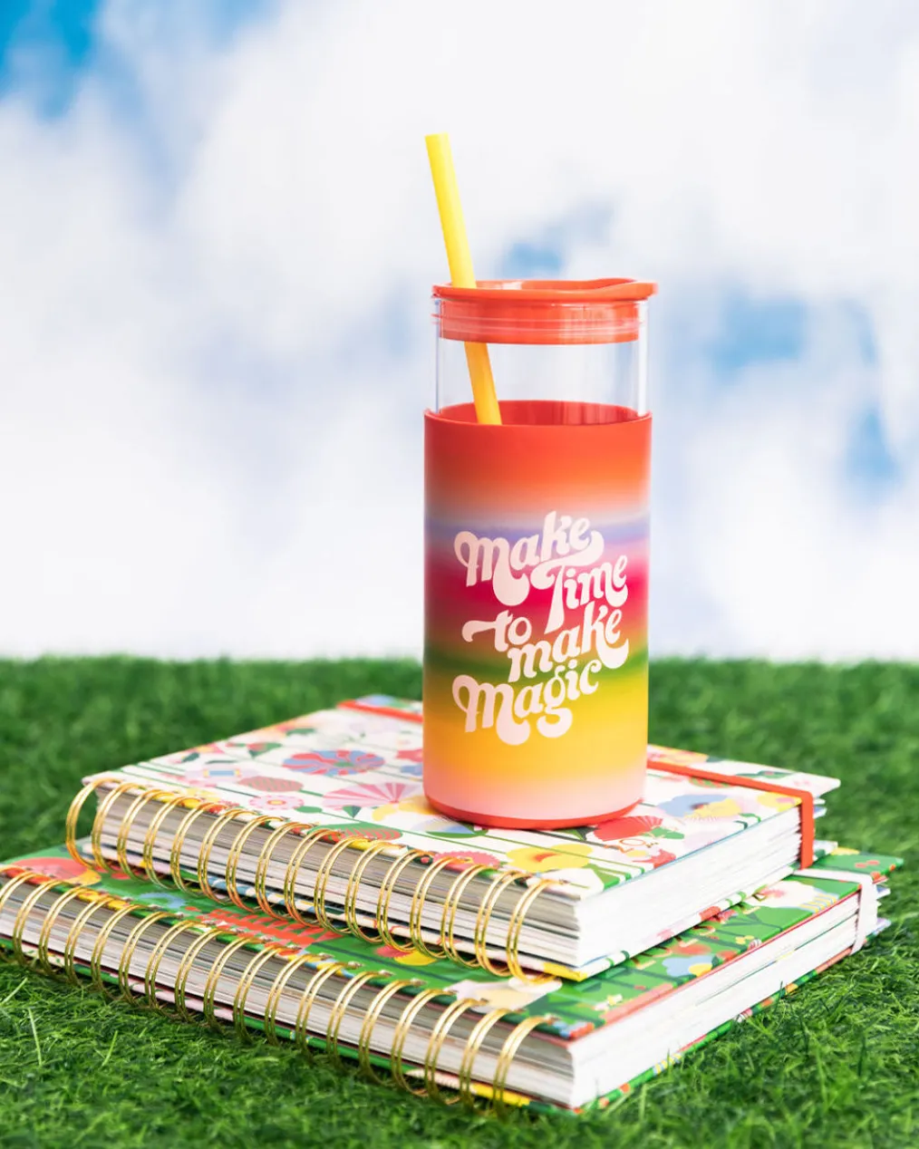 Glass Tumbler - Make Time to Make Magic