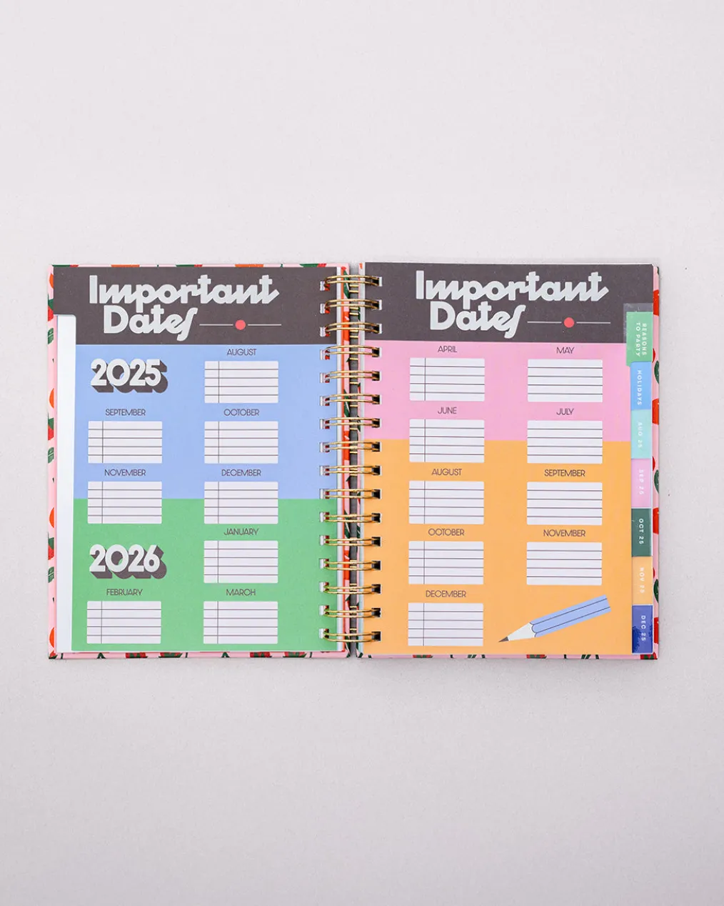Medium 17-Month Academic Planner - Mid Century
