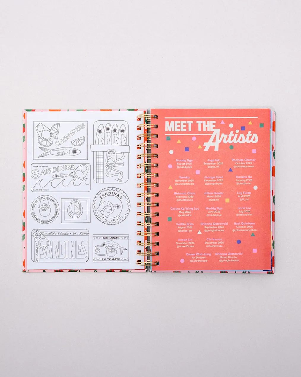 Medium 17-Month Academic Planner - Mid Century