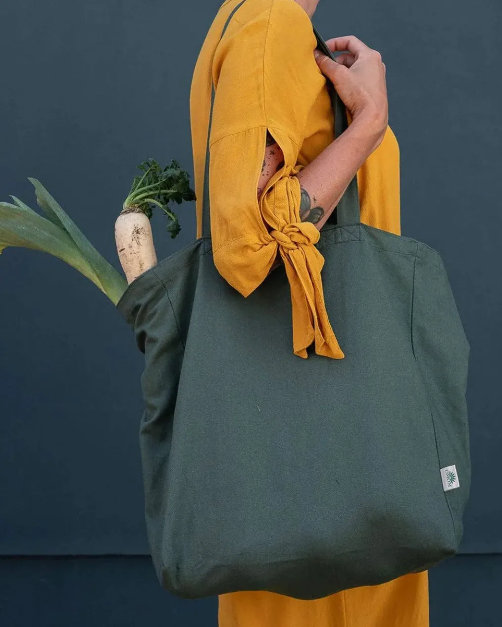 Organic Cotton Tote Bag - Green