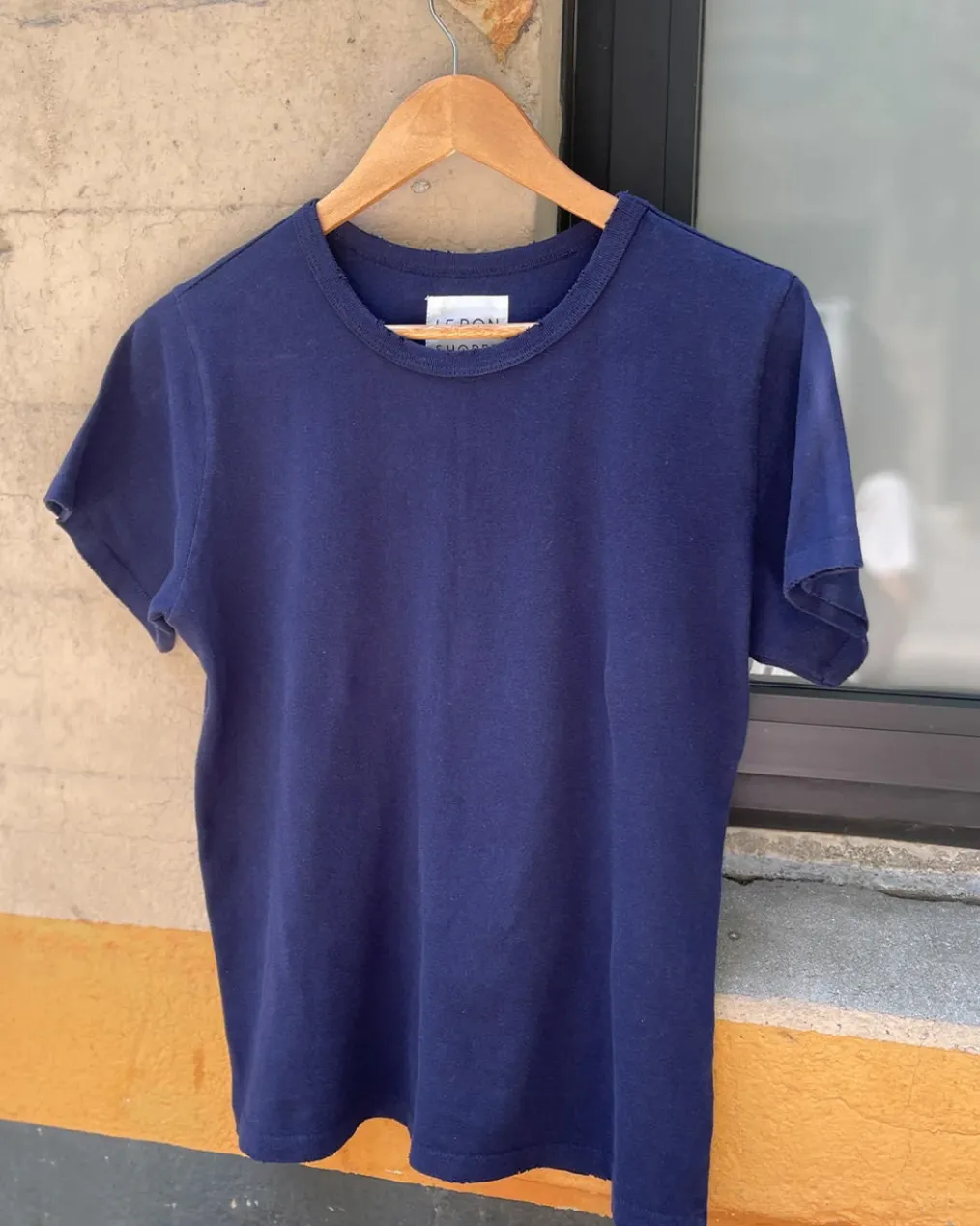 Organic Cotton Vintage Boy Tee - Navy