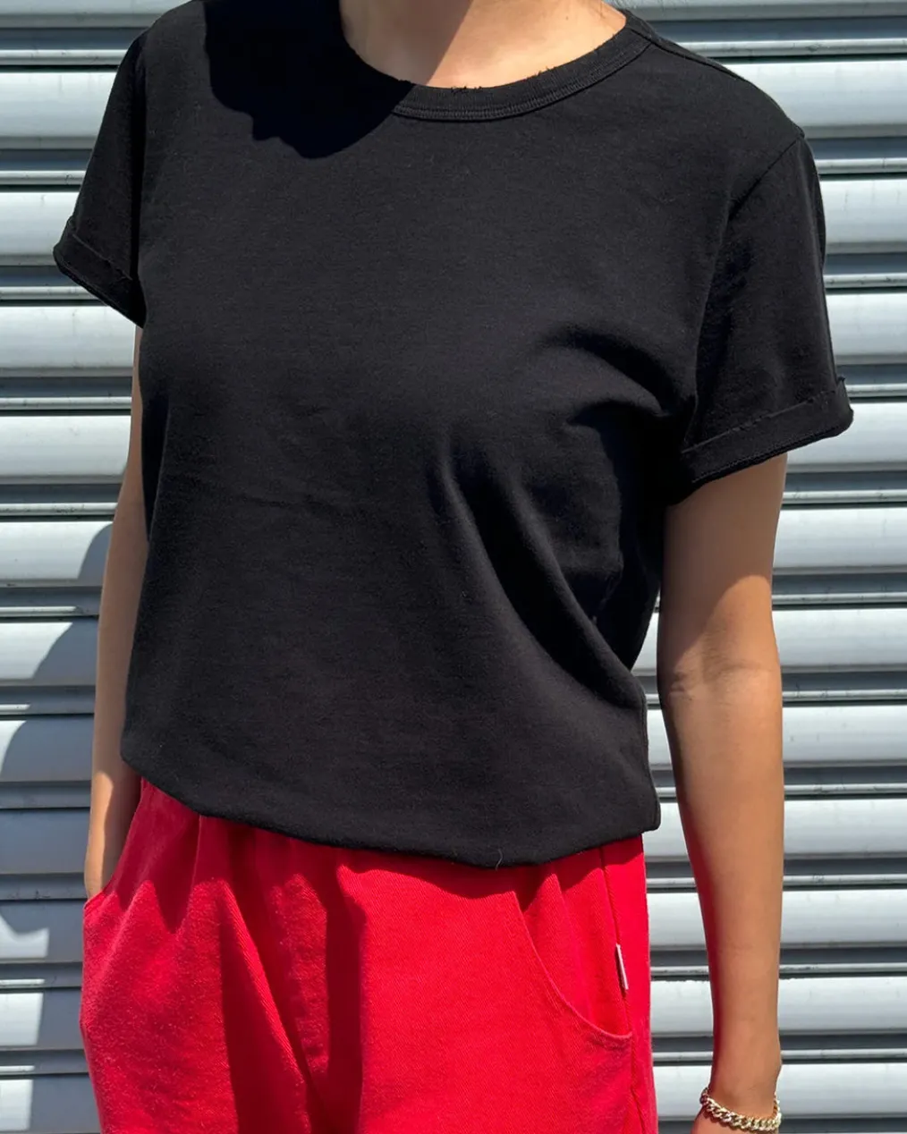 Organic Cotton Vintage Boy Tee - True Black