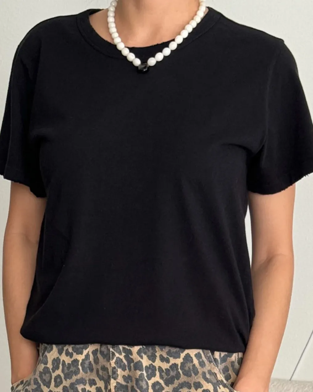 Organic Cotton Vintage Boy Tee - True Black