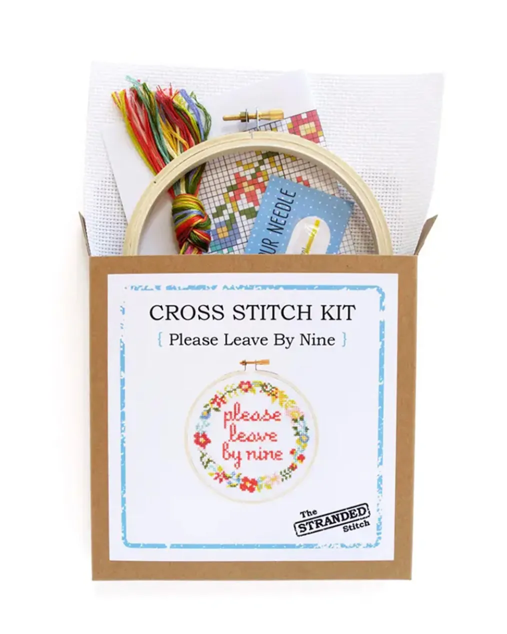 Please Leave By Nine Cross Stitch Kit