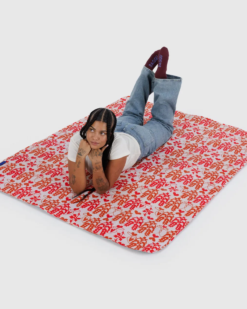 Puffy Picnic Blanket - Cowgirl