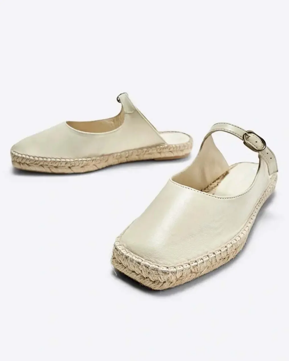 Reports Slip On Espadrille - Cream