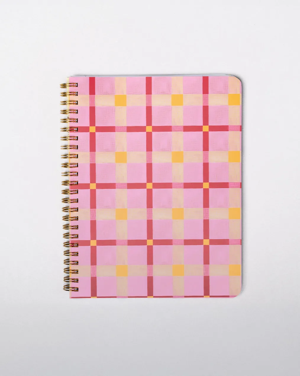 Rough Draft Mini Notebook - Pink Plaid