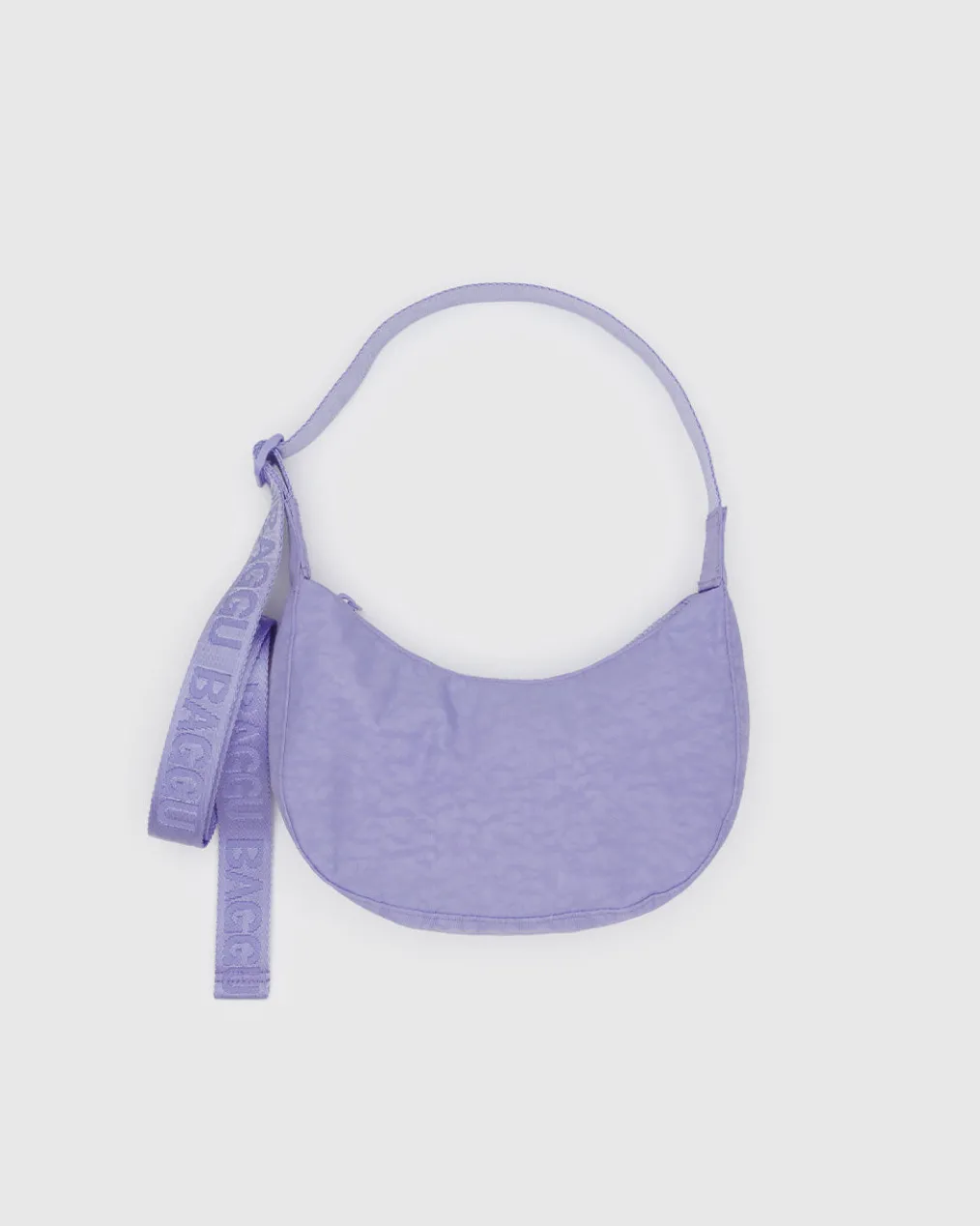 Small Nylon Crescent Bag w/ Key Leash - Wisteria