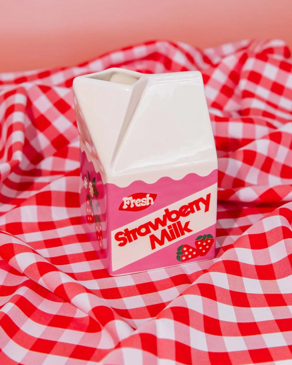 Strawberry Milk Vase