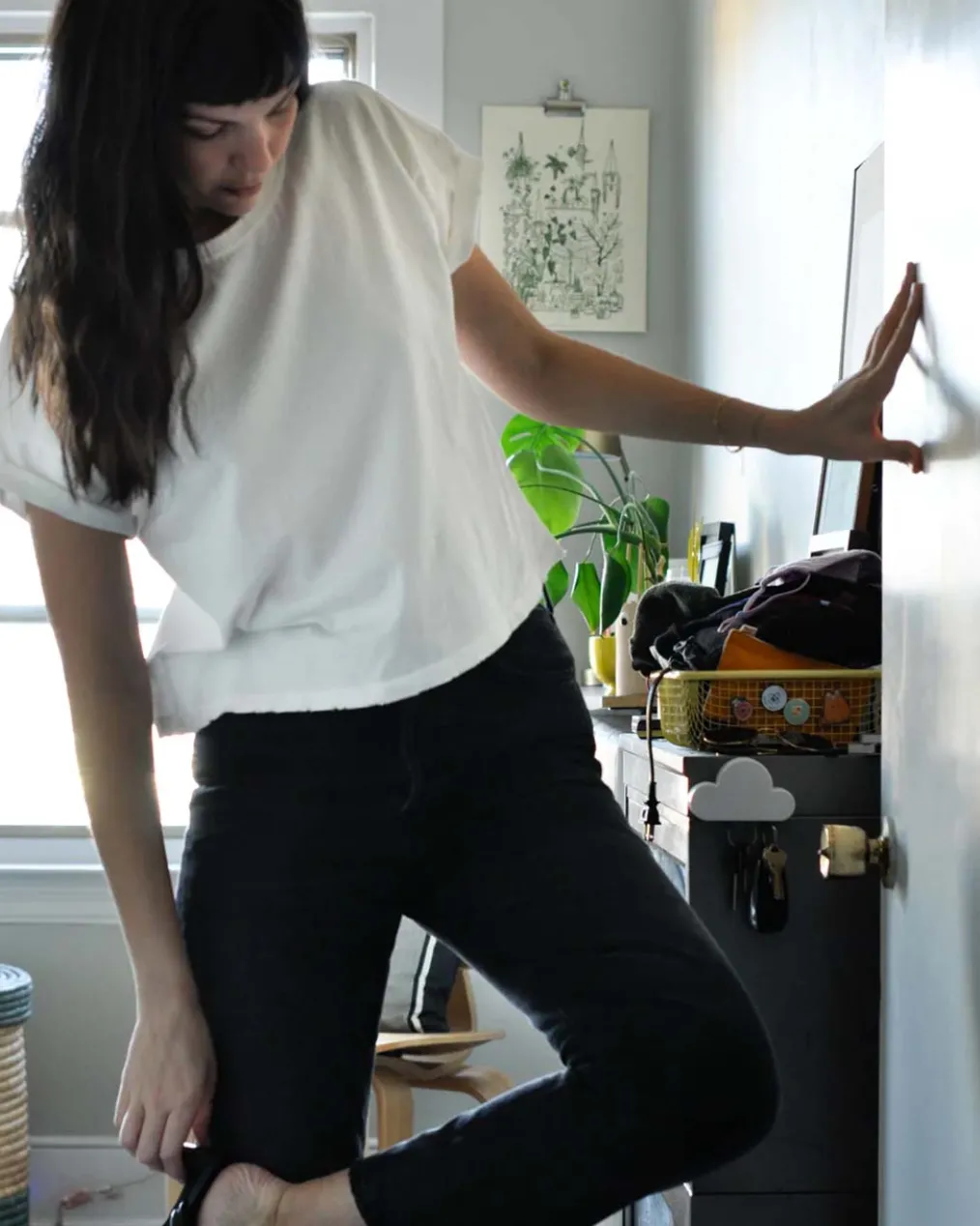 Vintage Fille Tee - Clean White