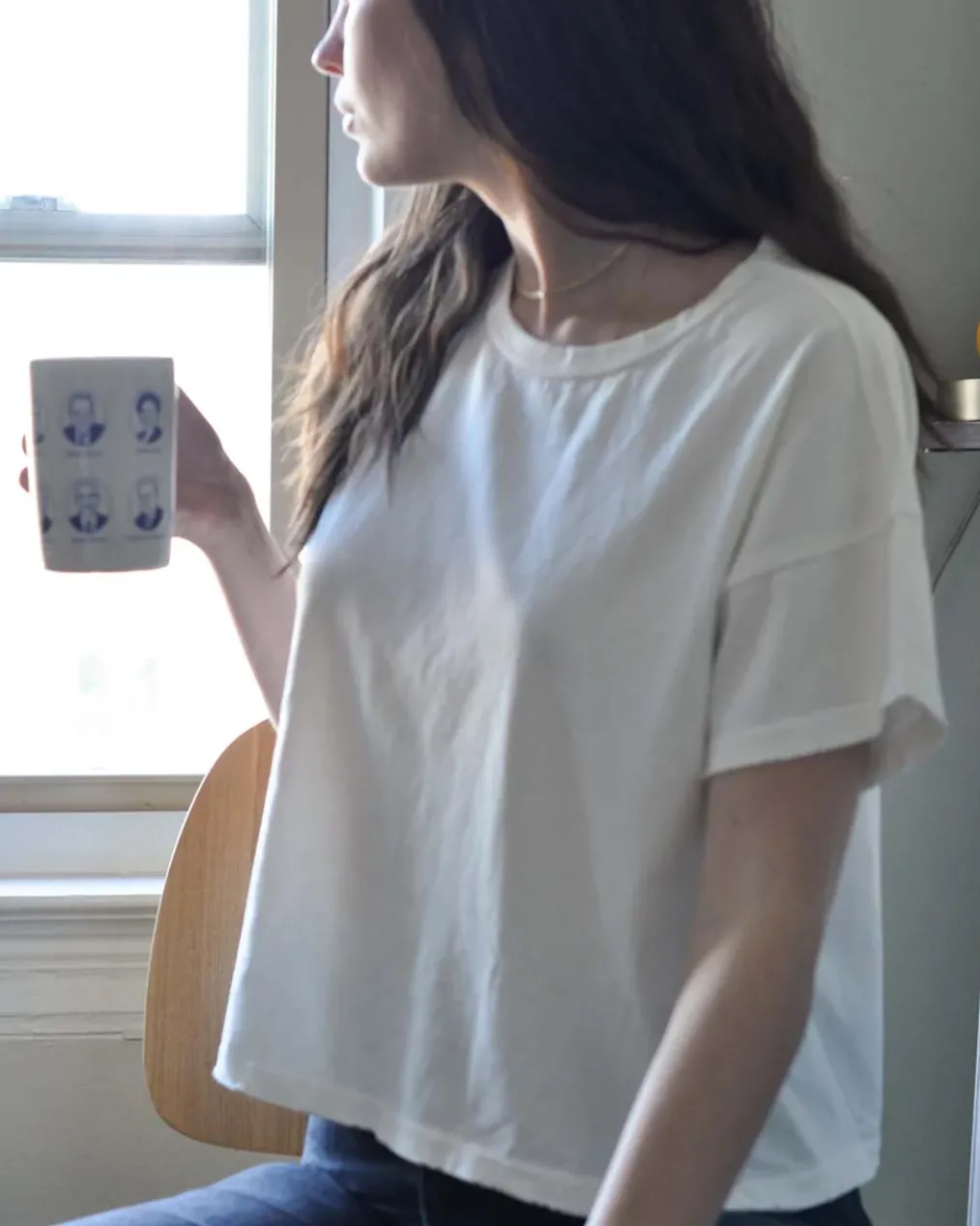 Vintage Fille Tee - Clean White